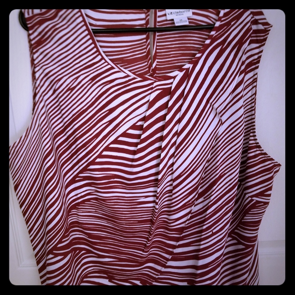 Layered striped blouse